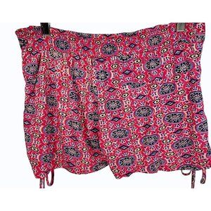 NWT Raga Boho‎ Shorts The Sangria Pink & Purple Floral Lightweight Size Sm Boho